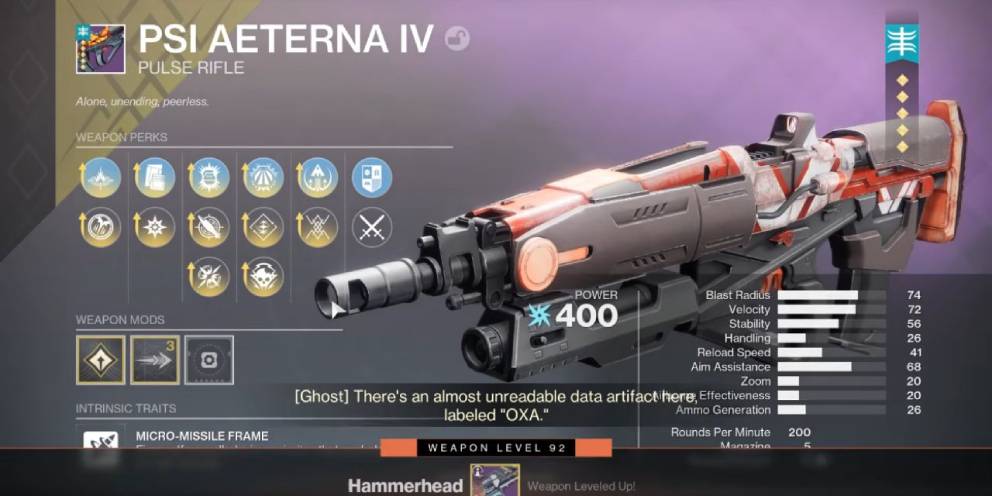 Grandmaster Alert Rewards Screen